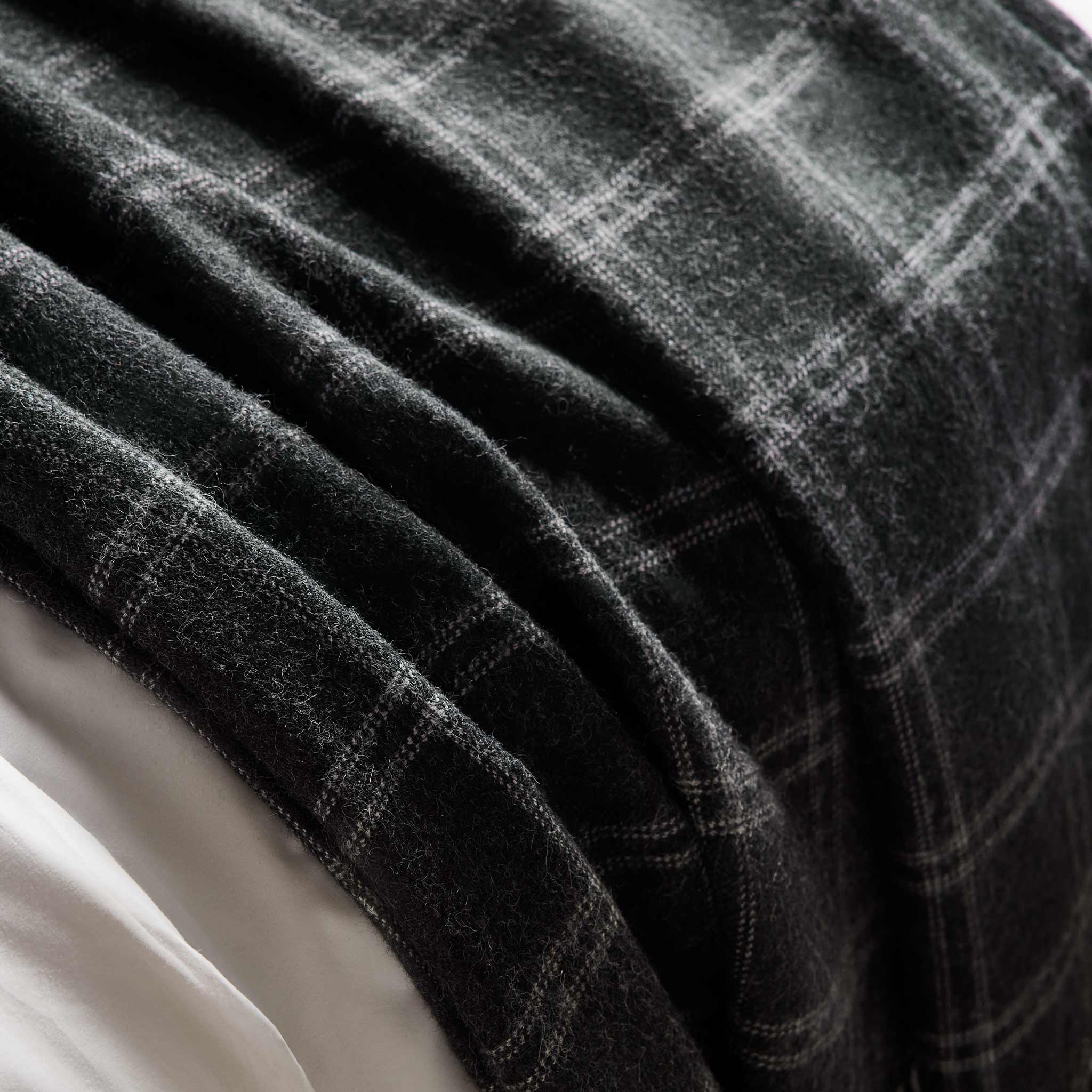 Alpaca Windowpane Throw Blanket - Last Call - Image 3