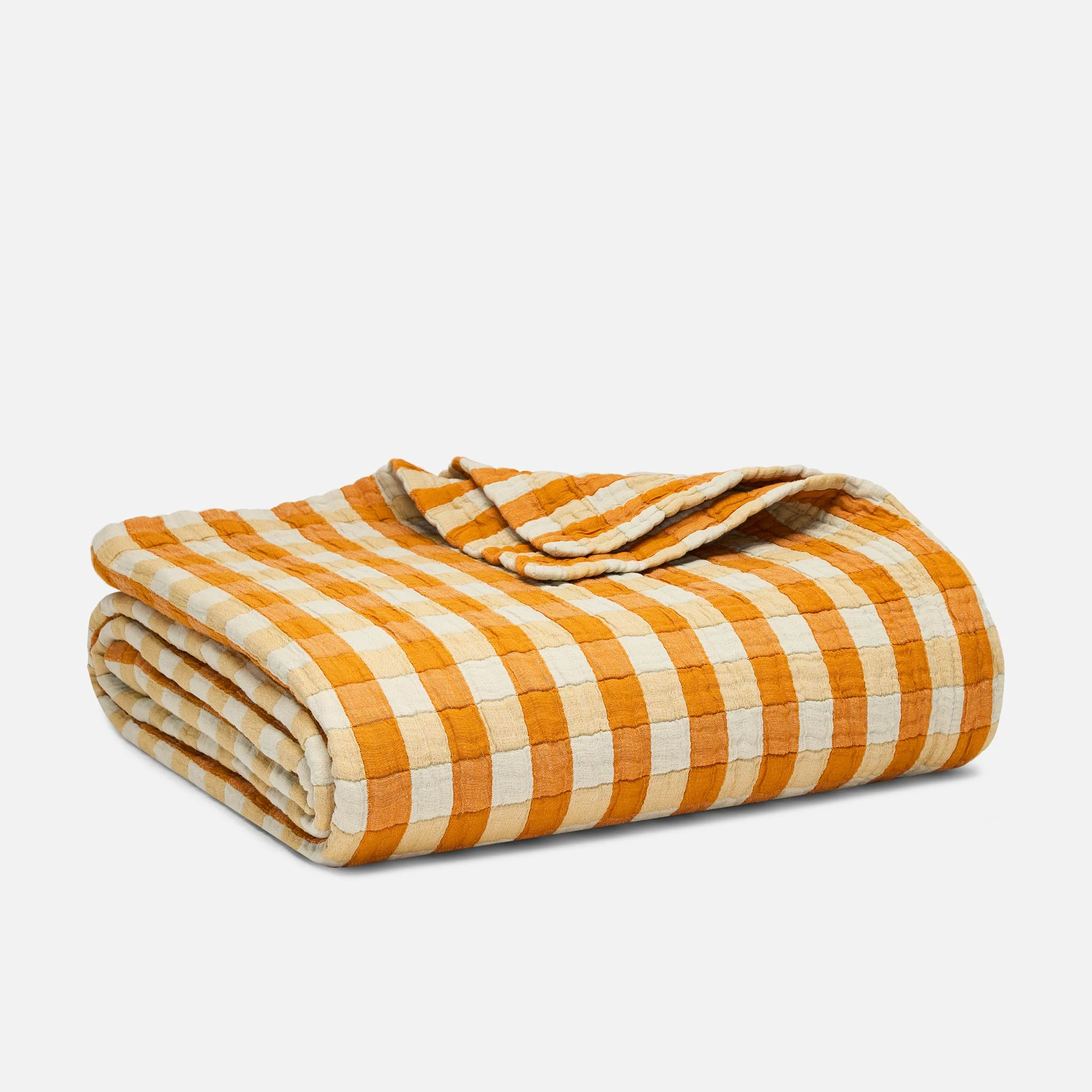 Breezeweave Cotton Gingham Bed Blanket - Image 5