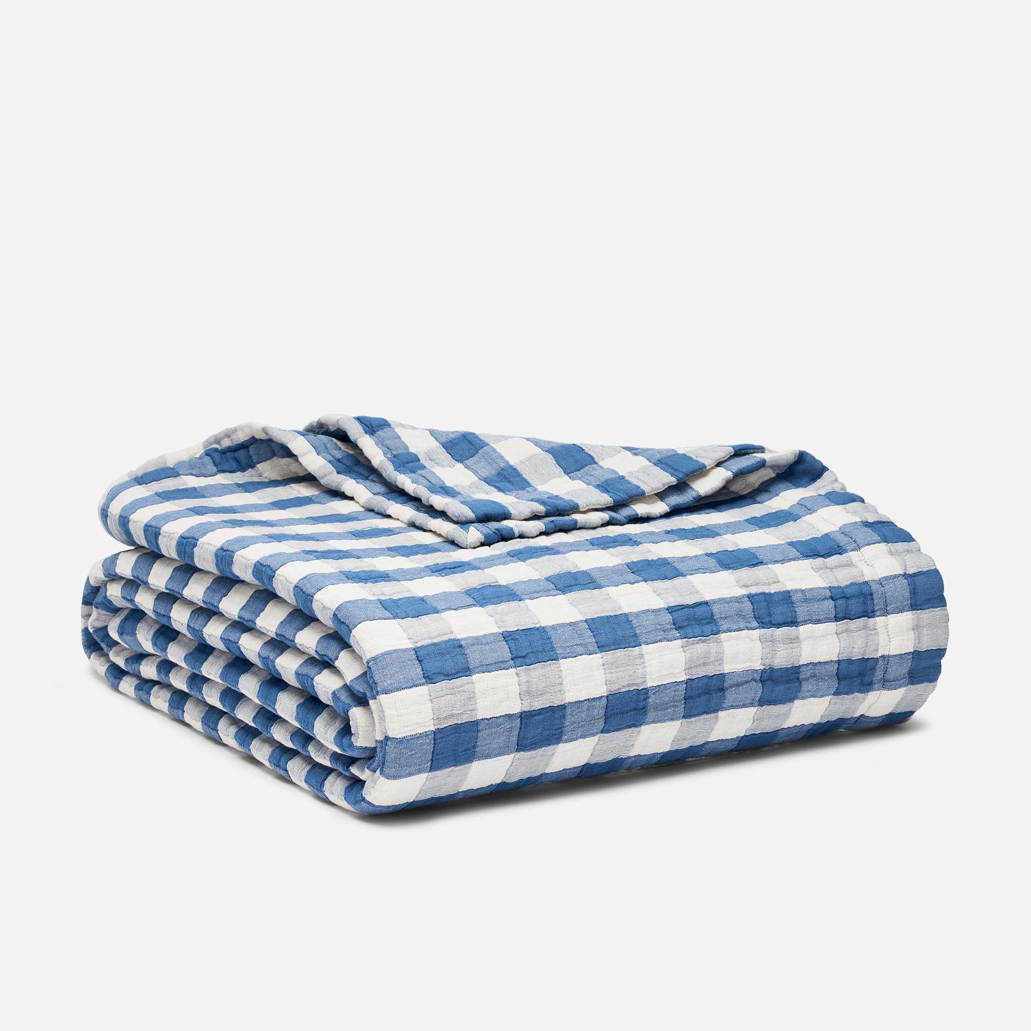 Breezeweave Cotton Gingham Bed Blanket - Image 8