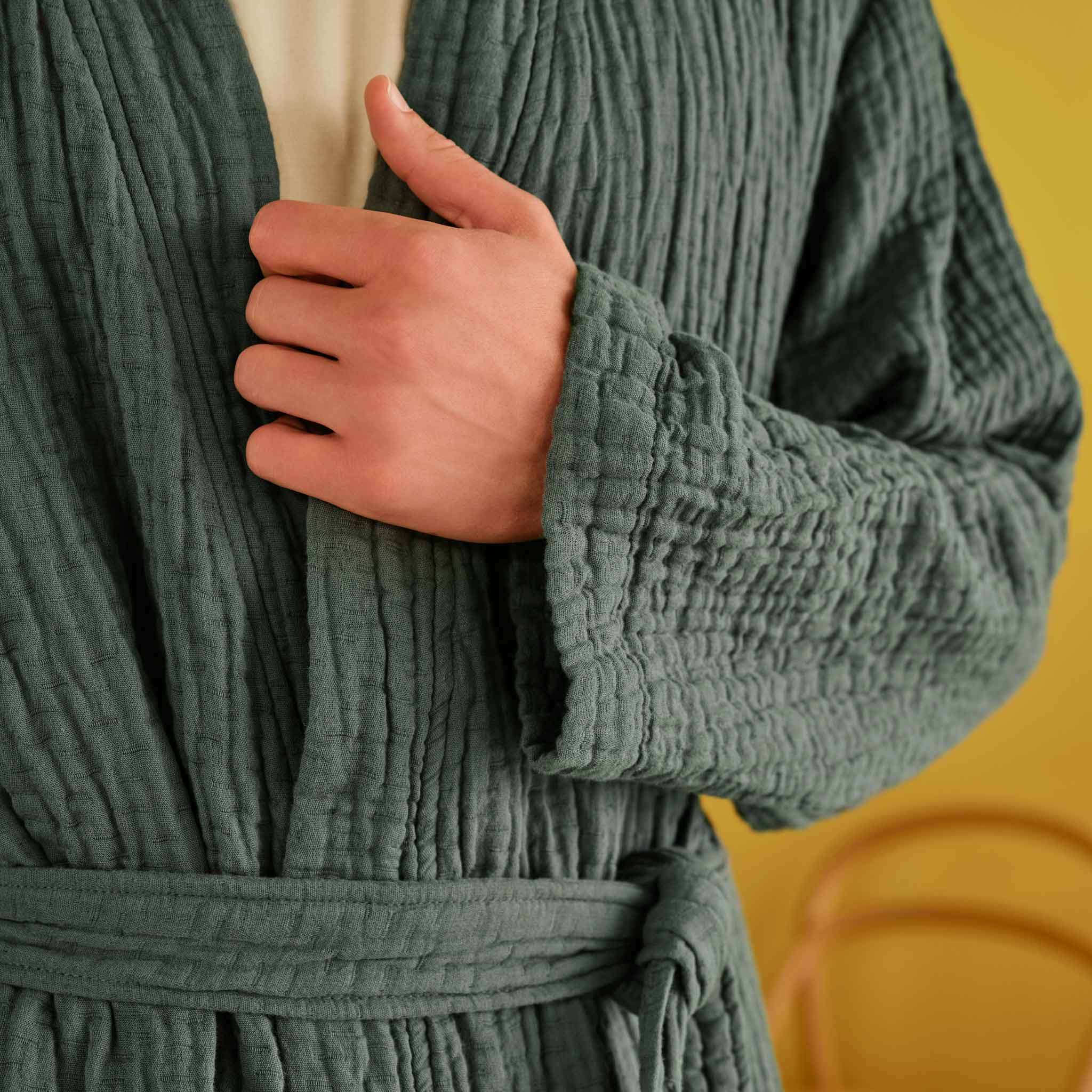 Breezeweave Crinkle Cotton Robe - Last Call - Image 11