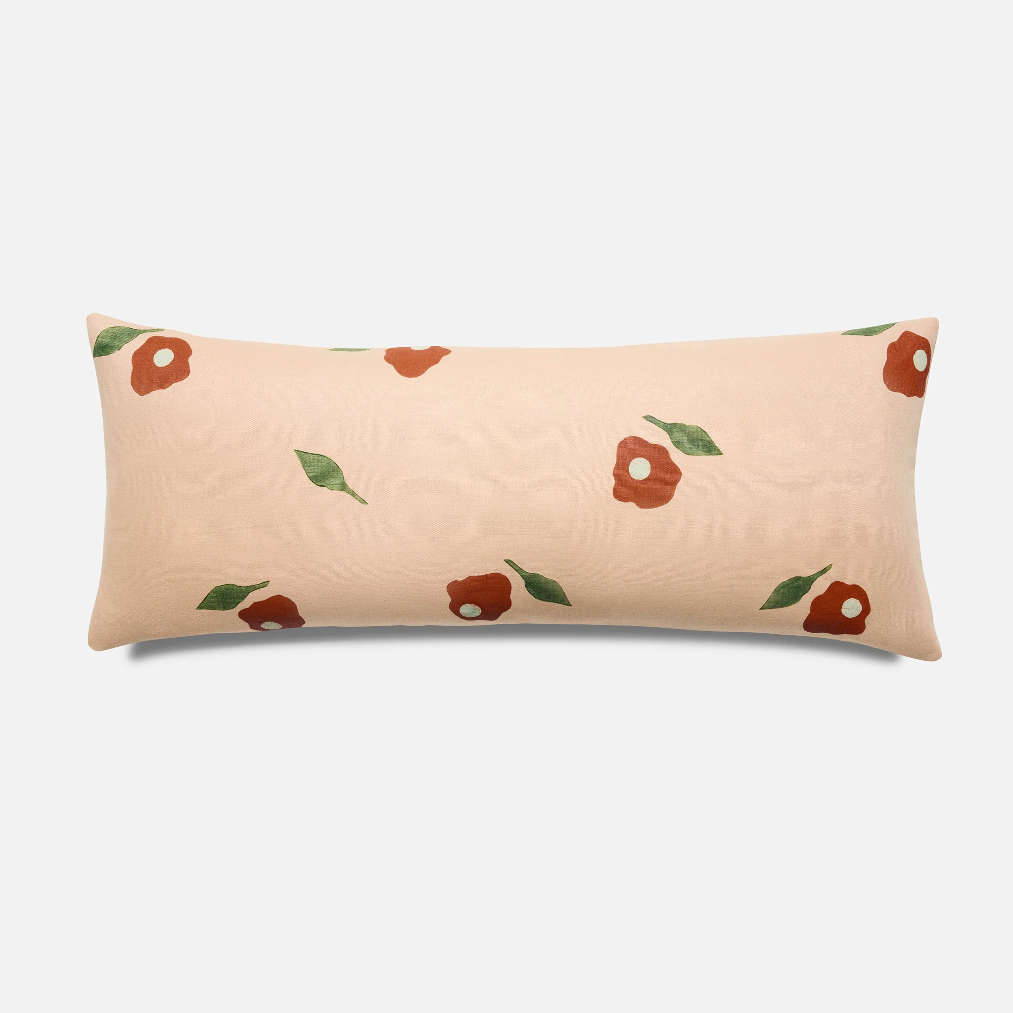 Caroline Z. Hurley Hand Block Print Lumbar Pillow Cover - Image 2