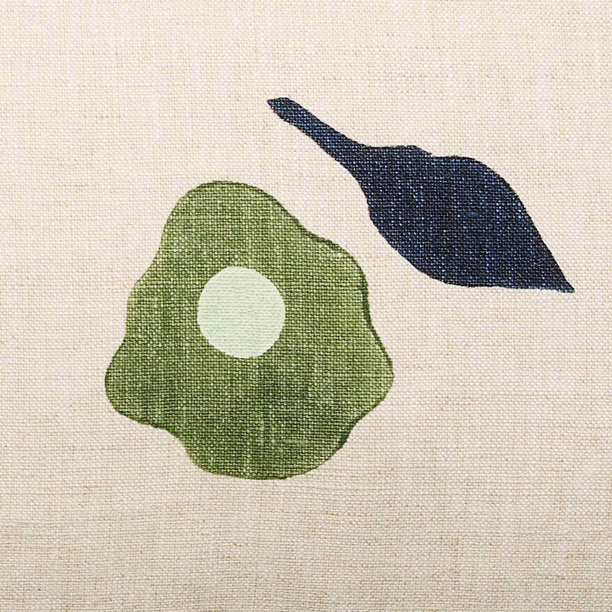 Caroline Z. Hurley Hand Block Print Lumbar Pillow Cover - Image 3