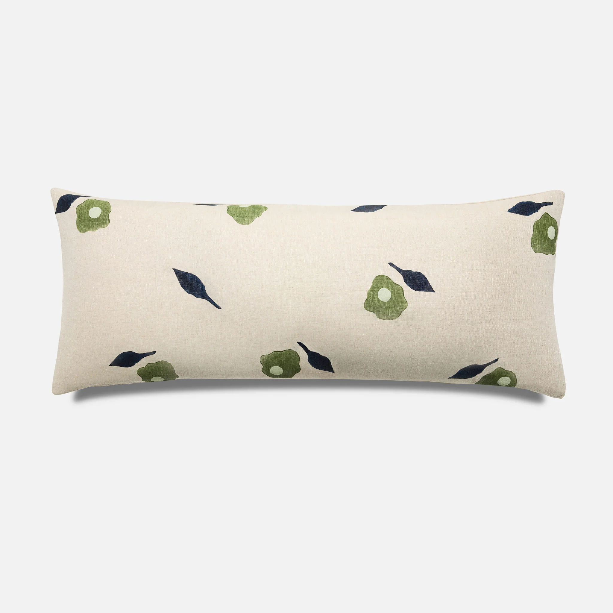 Caroline Z. Hurley Hand Block Print Lumbar Pillow Cover - Image 5