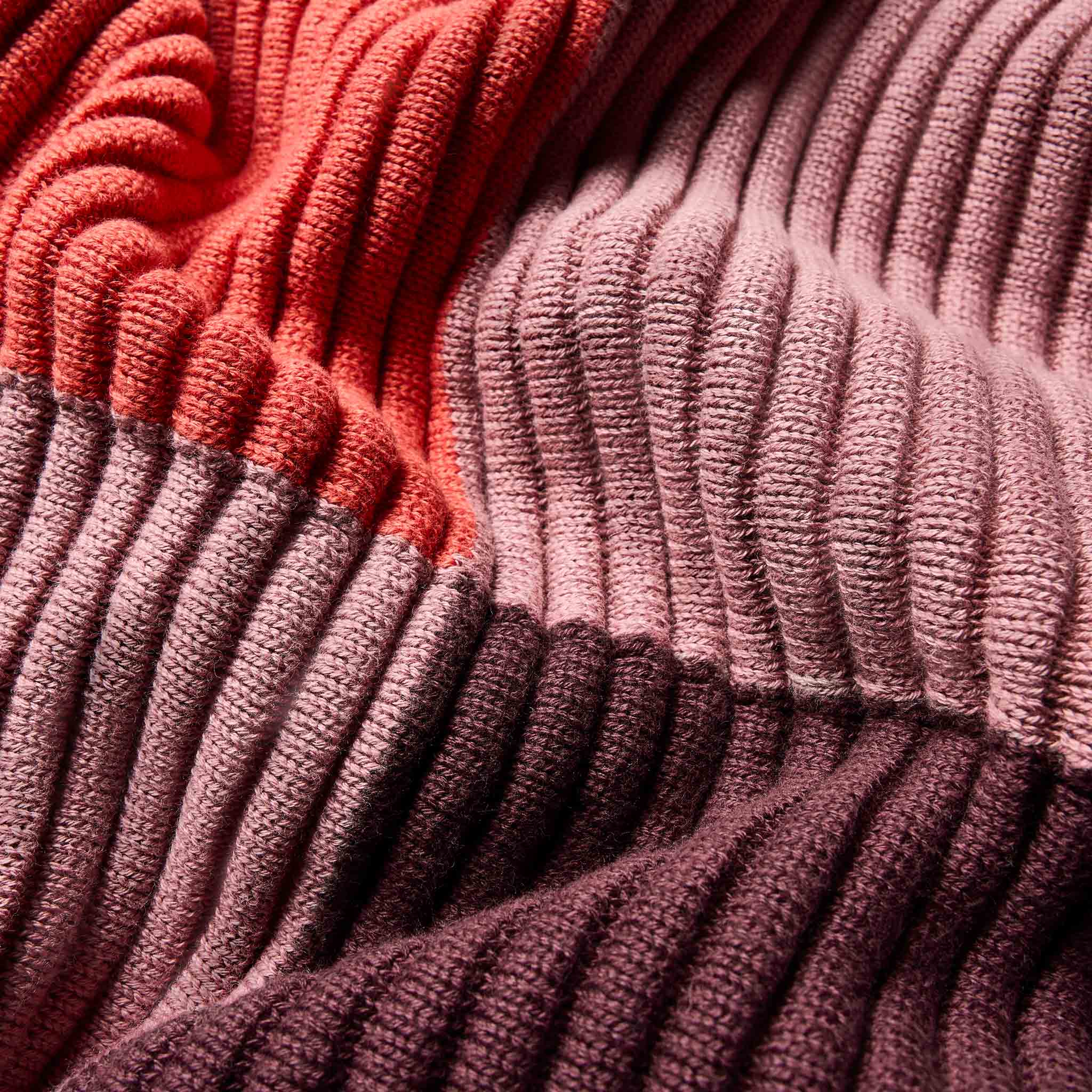 Colorblock Rib Knit Throw Blanket - Last Call - Image 4