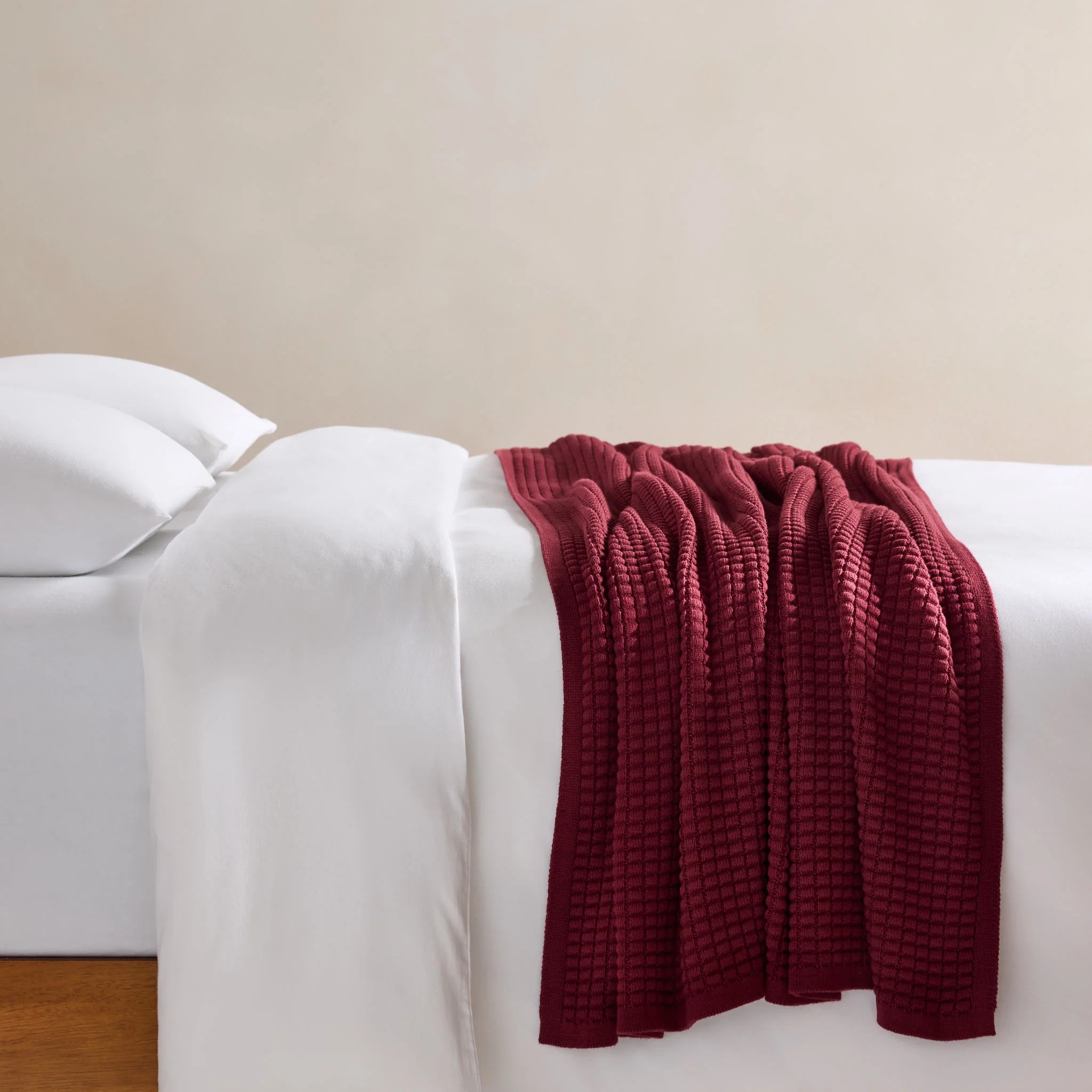 Grid Knit Cotton Throw Blanket - Last Call - Image 15