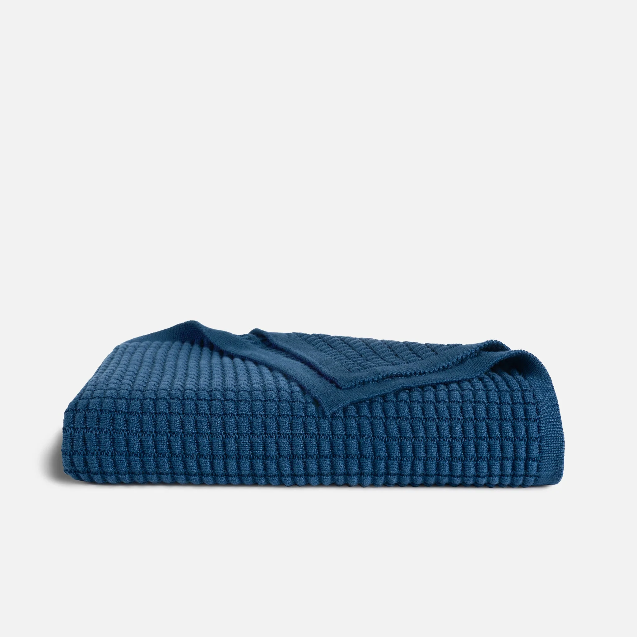 Grid Knit Cotton Throw Blanket - Last Call - Image 27