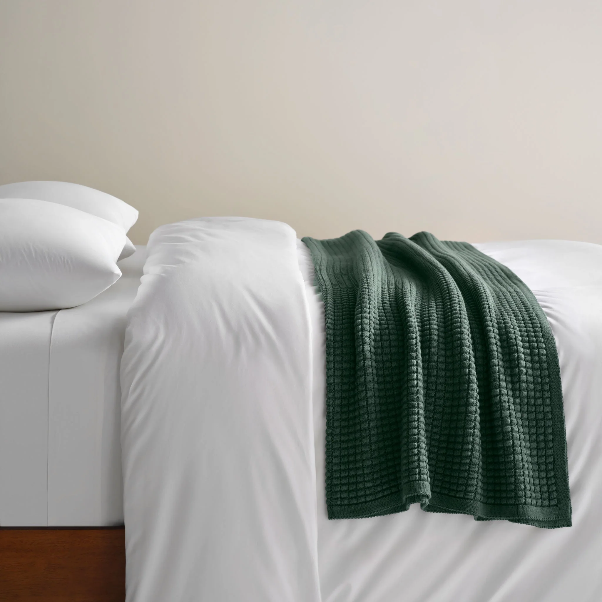 Grid Knit Cotton Throw Blanket - Last Call - Image 33
