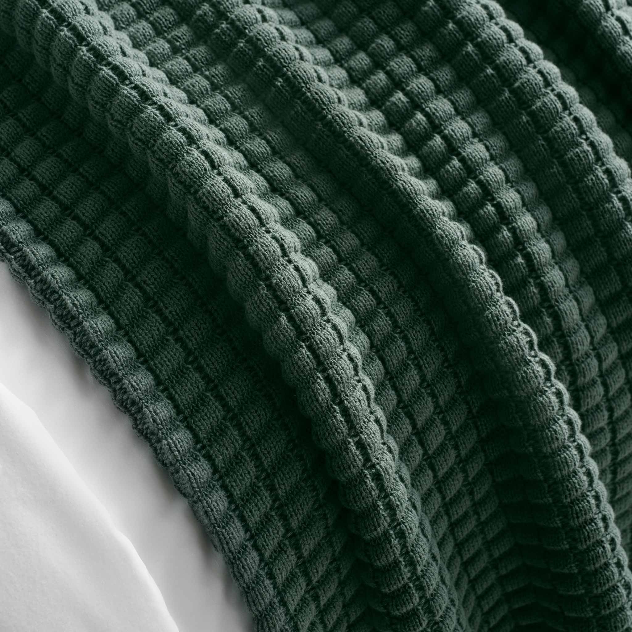 Grid Knit Cotton Throw Blanket - Last Call - Image 34