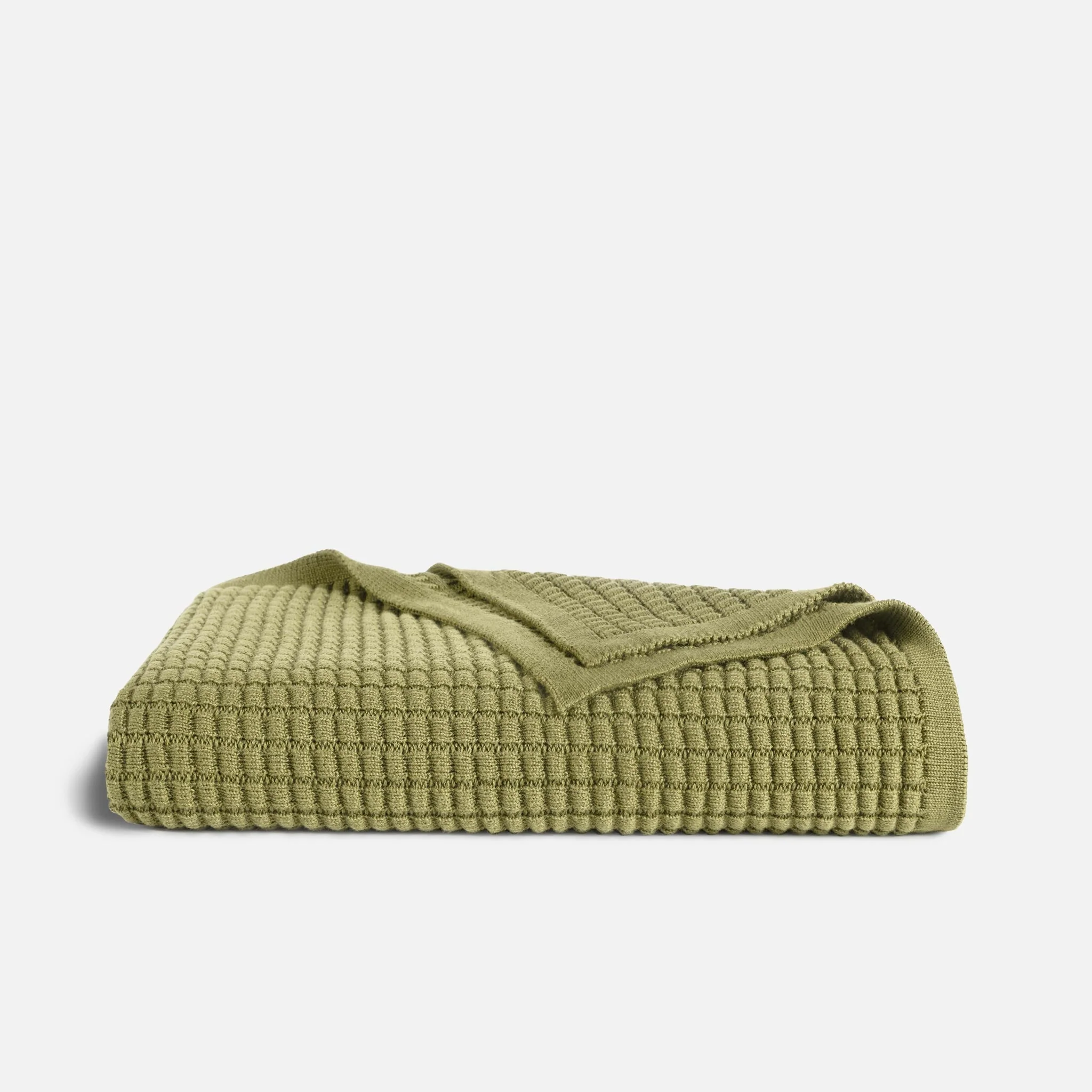 Grid Knit Cotton Throw Blanket - Last Call - Image 35
