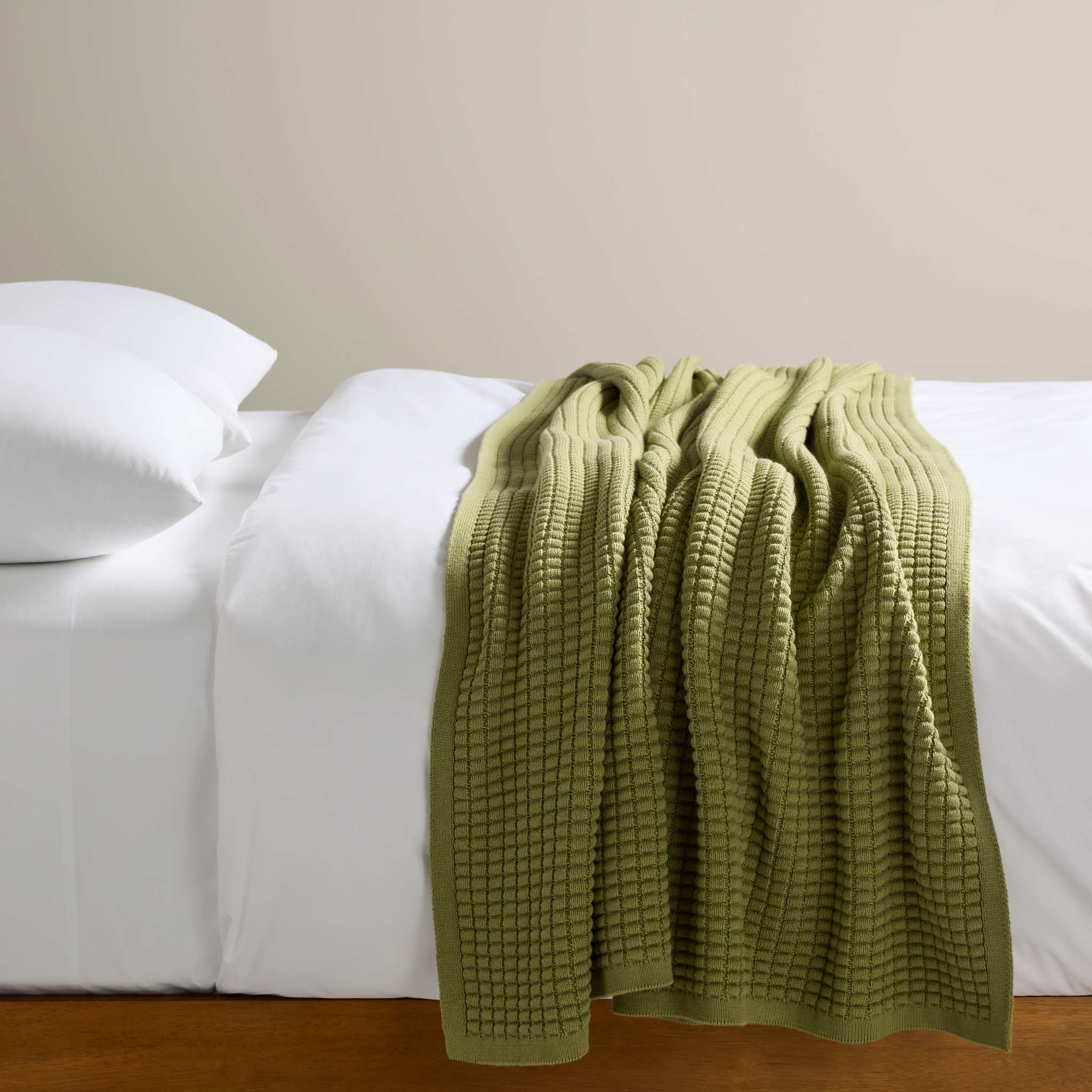 Grid Knit Cotton Throw Blanket - Last Call - Image 38