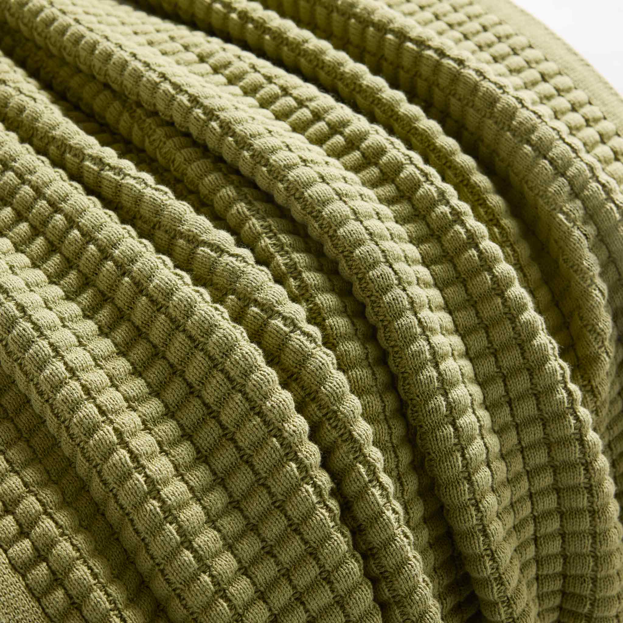 Grid Knit Cotton Throw Blanket - Last Call - Image 39