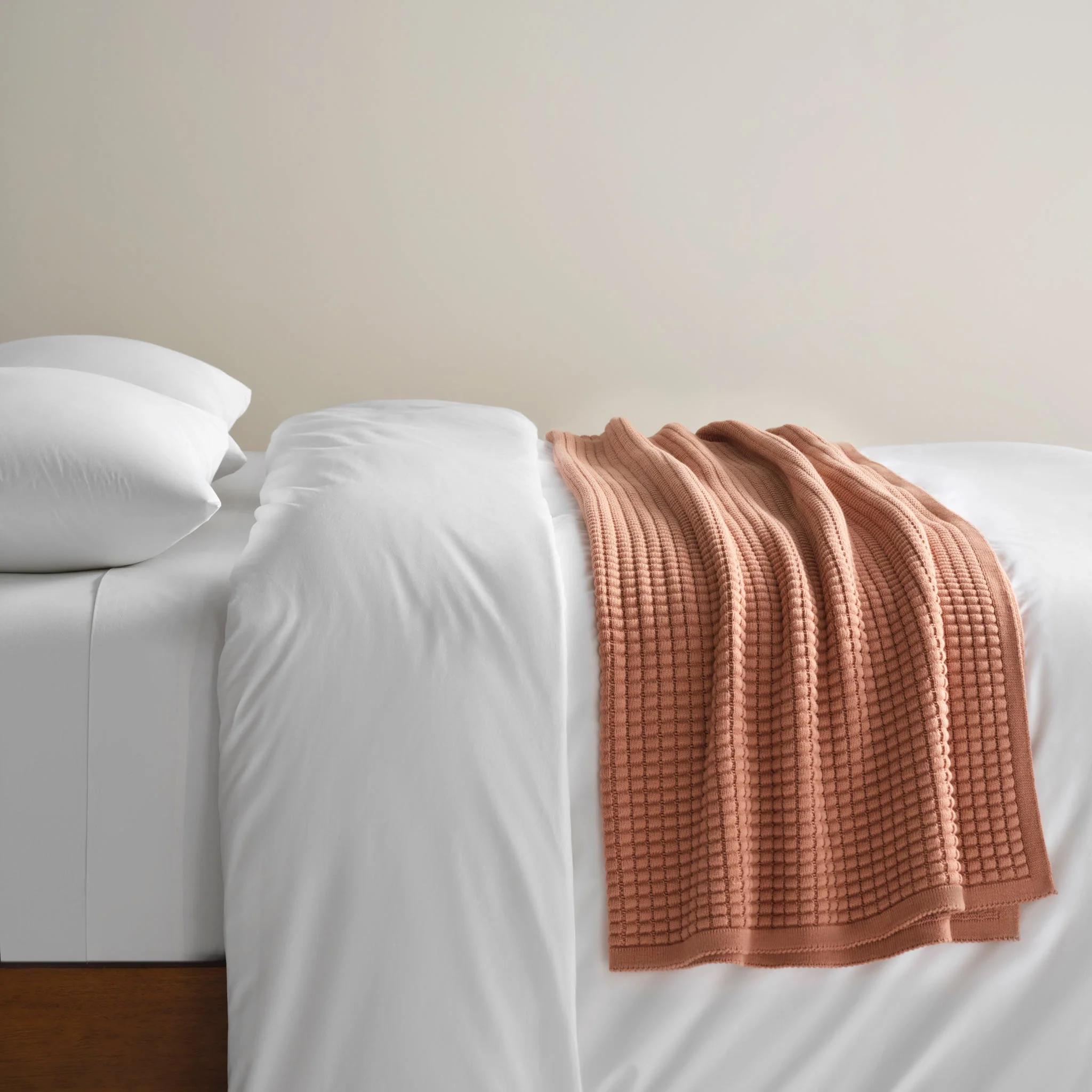 Grid Knit Cotton Throw Blanket - Last Call - Image 42