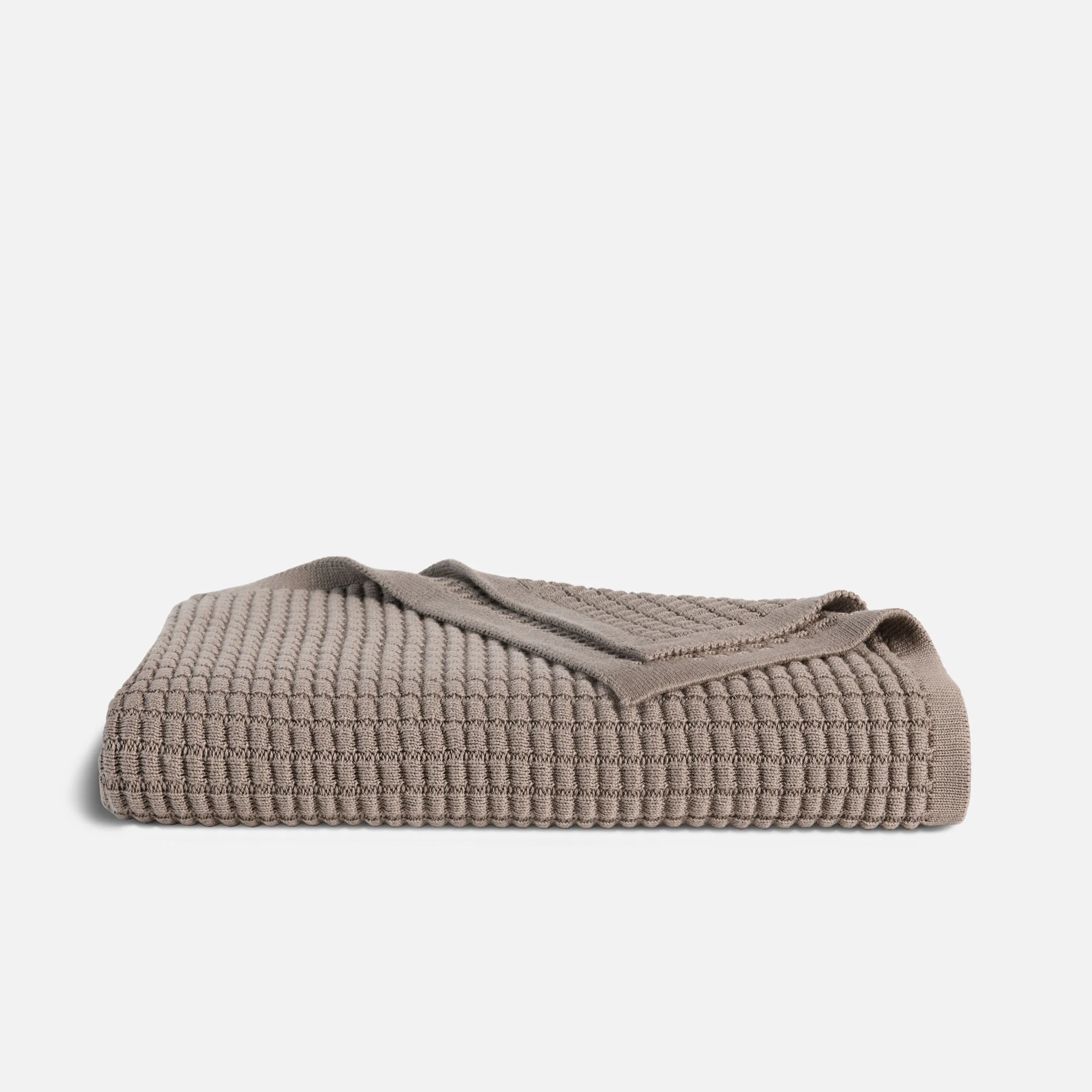 Grid Knit Cotton Throw Blanket - Last Call - Image 9