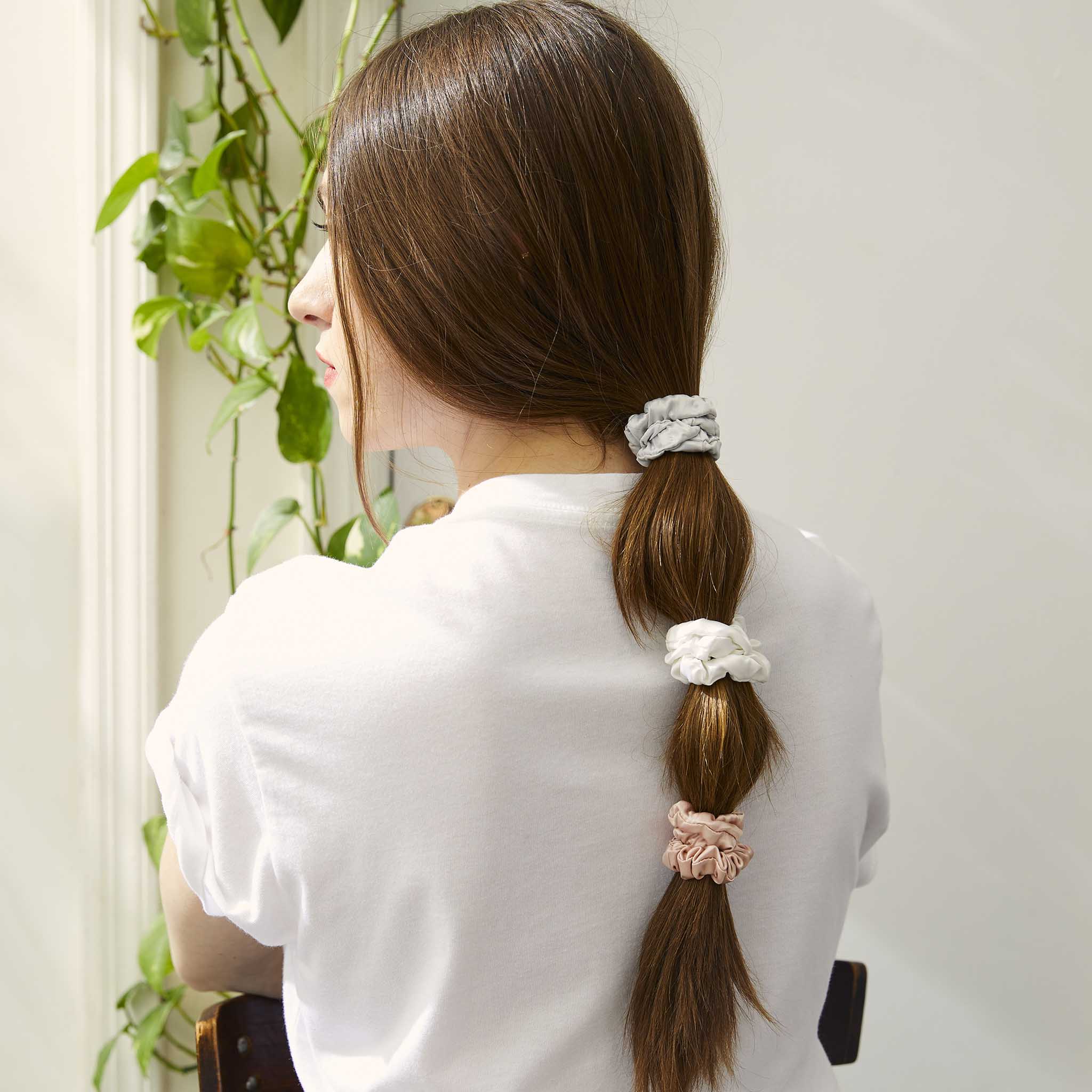 Rewards Small Silk Scrunchies - 3 Piece Set - Image 4