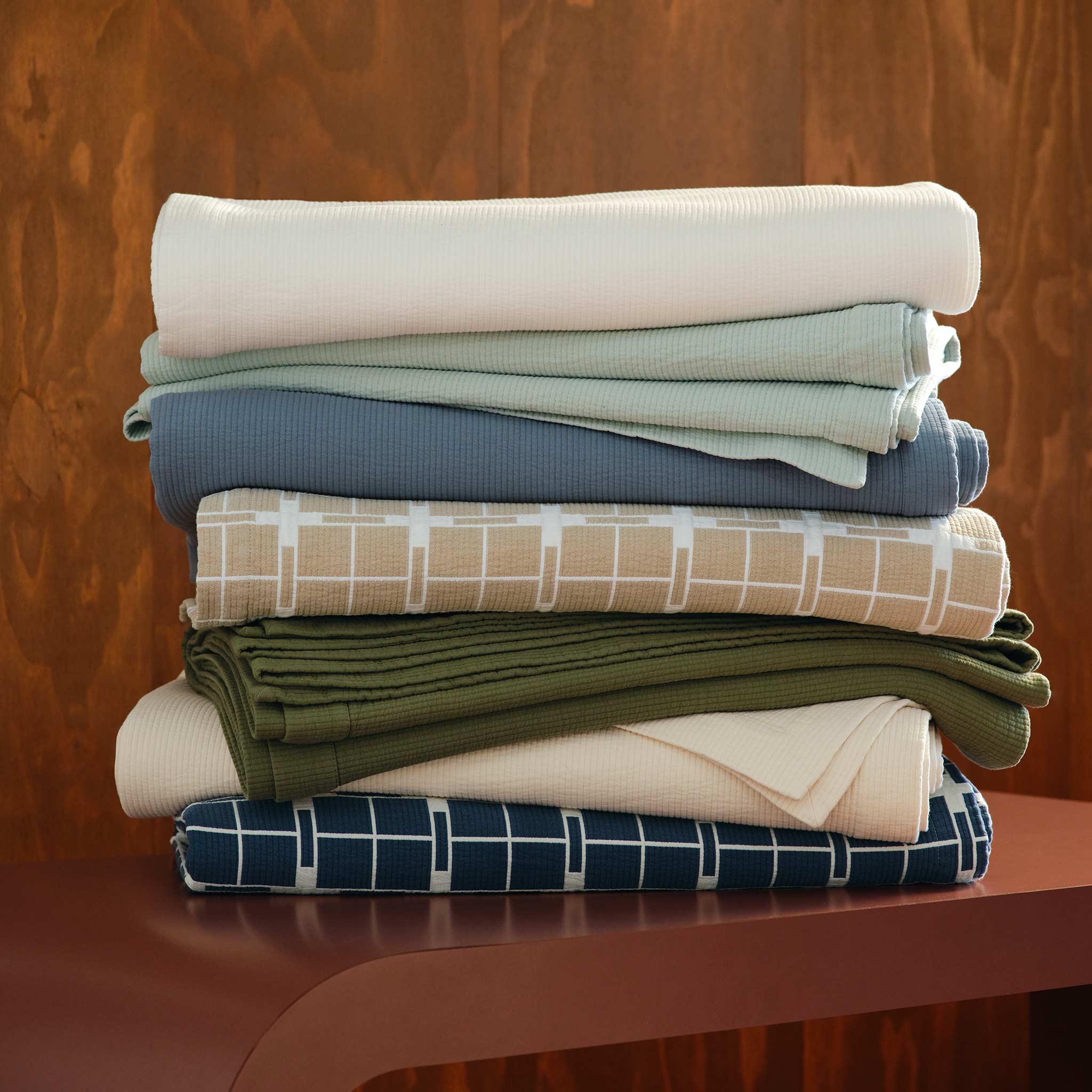 Ribbed Matelasse Quilt Set - Image 42