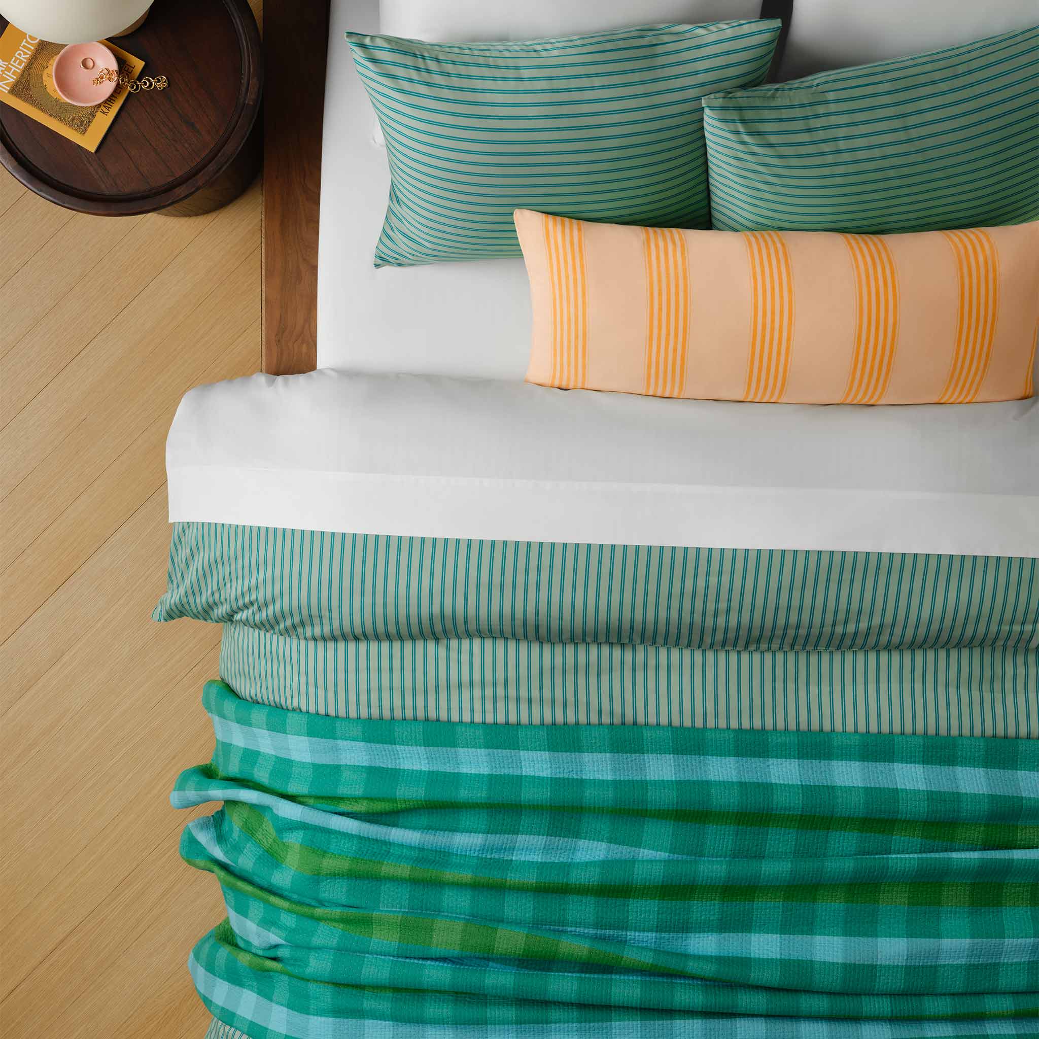 Sunwashed Check Bed Blanket - Image 7