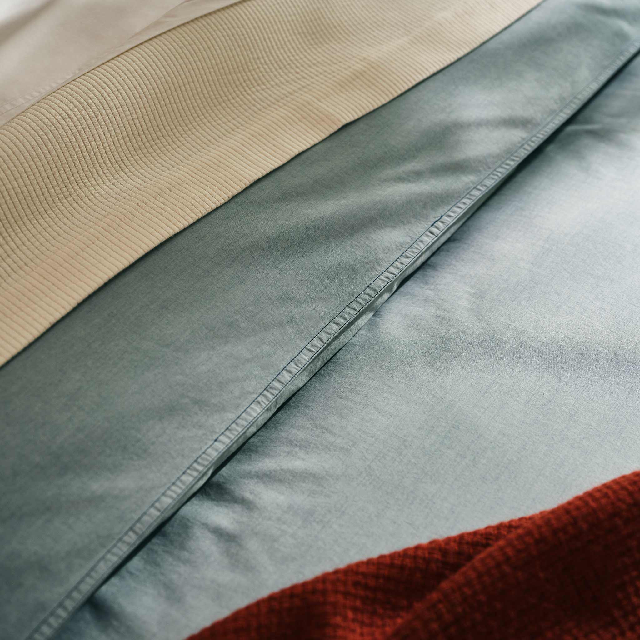 Washed Classic Percale Duvet Cover - Image 14