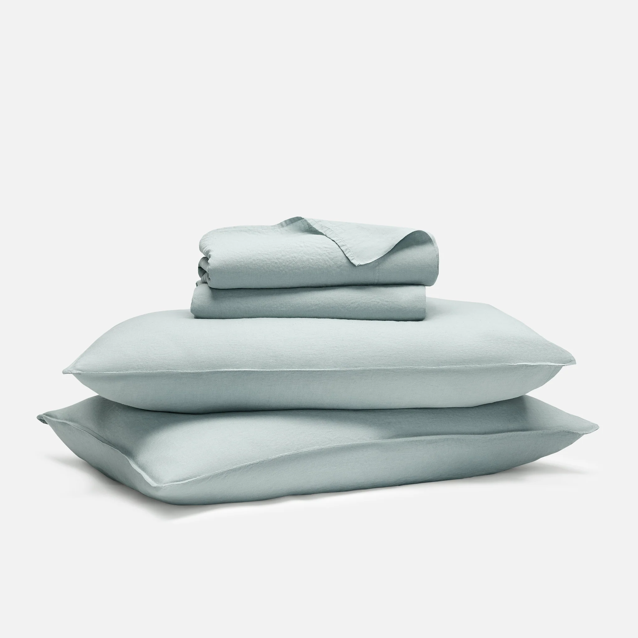 Washed European Linen Core Sheet Set - Image 100