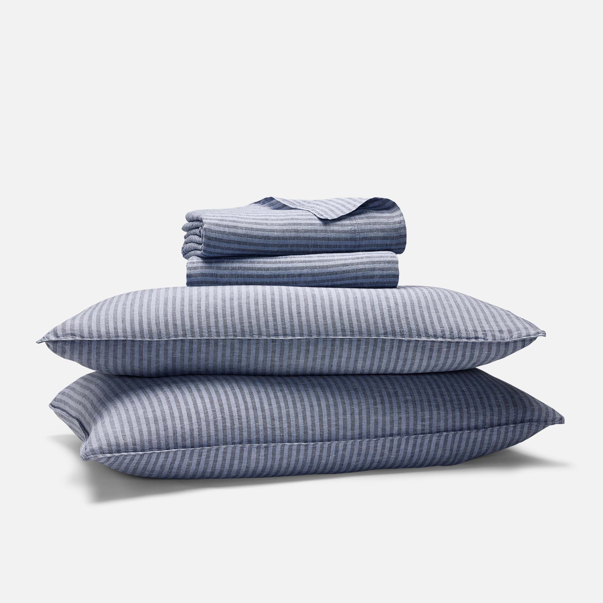 Washed European Linen Core Sheet Set - Image 106