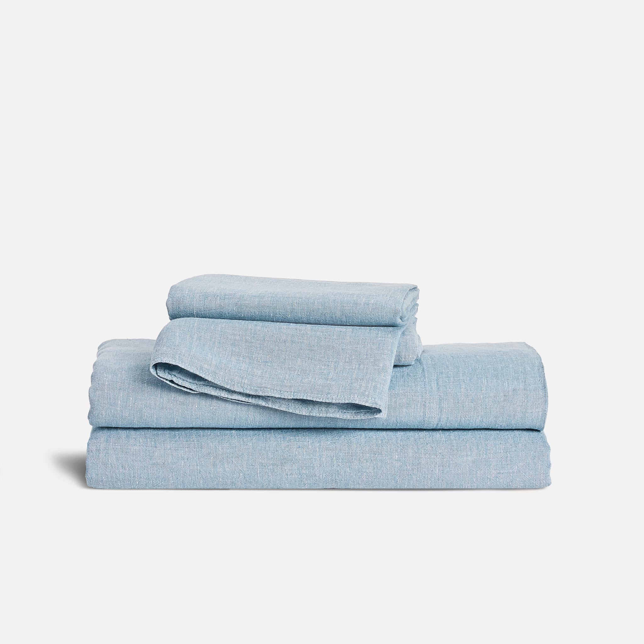 Washed European Linen Core Sheet Set - Image 58
