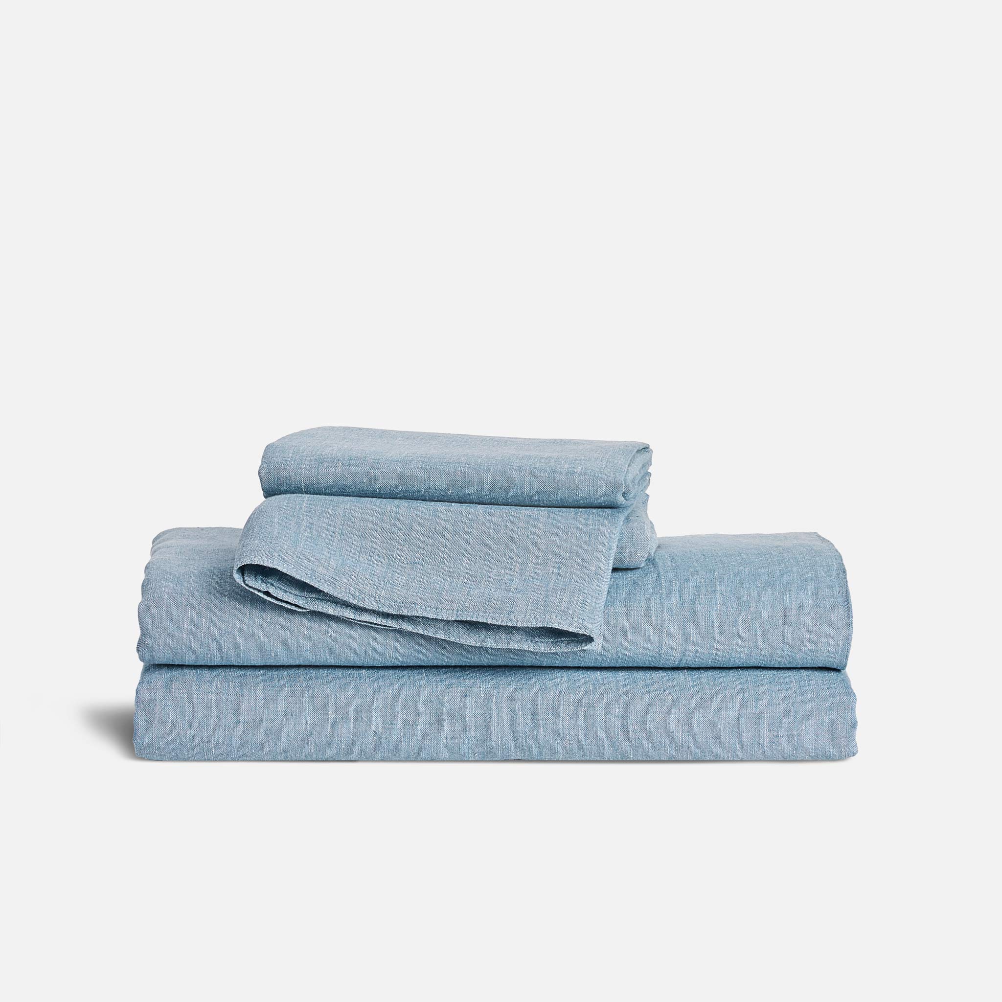 Washed European Linen Core Sheet Set - Image 71