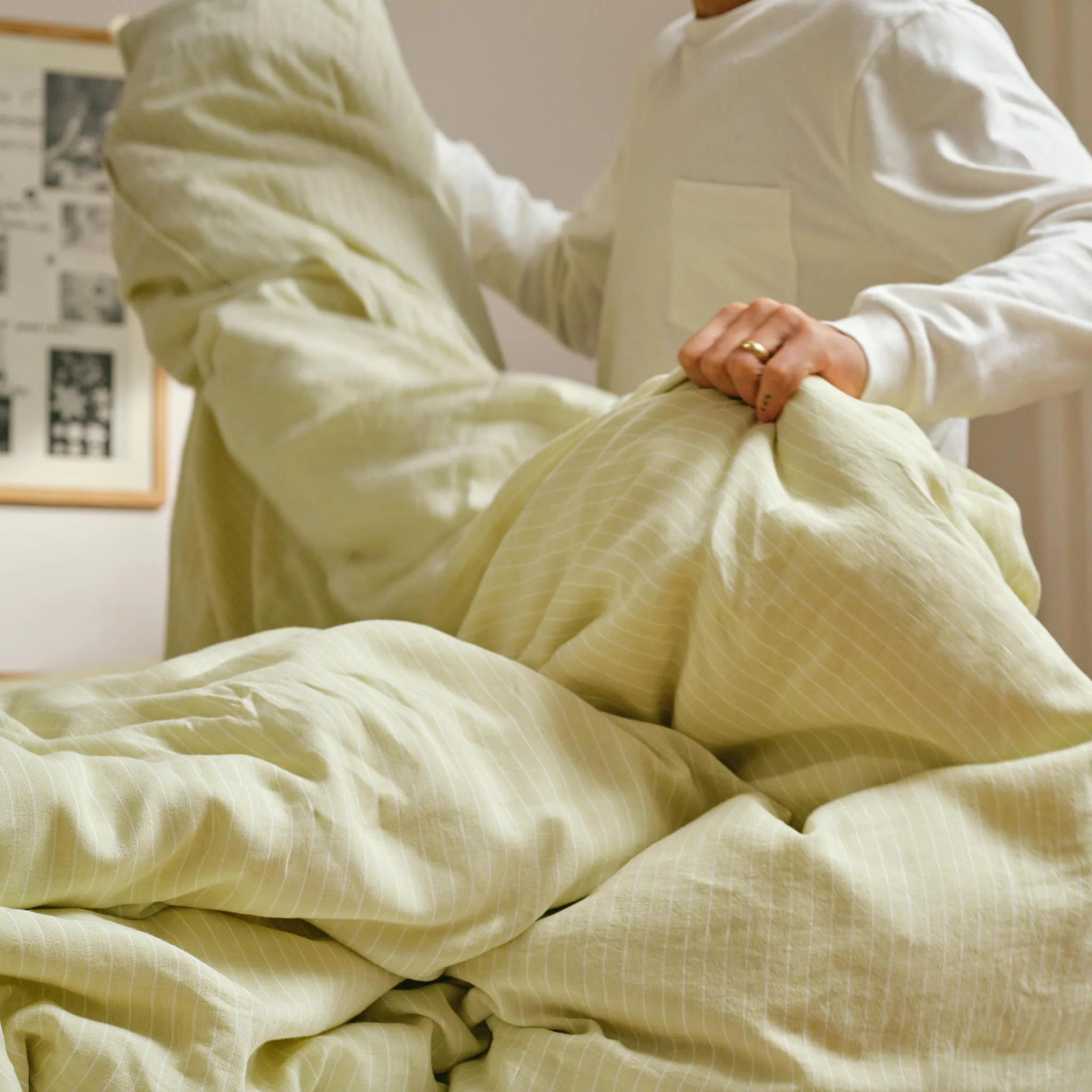 Washed European Linen Duvet Set - Image 39
