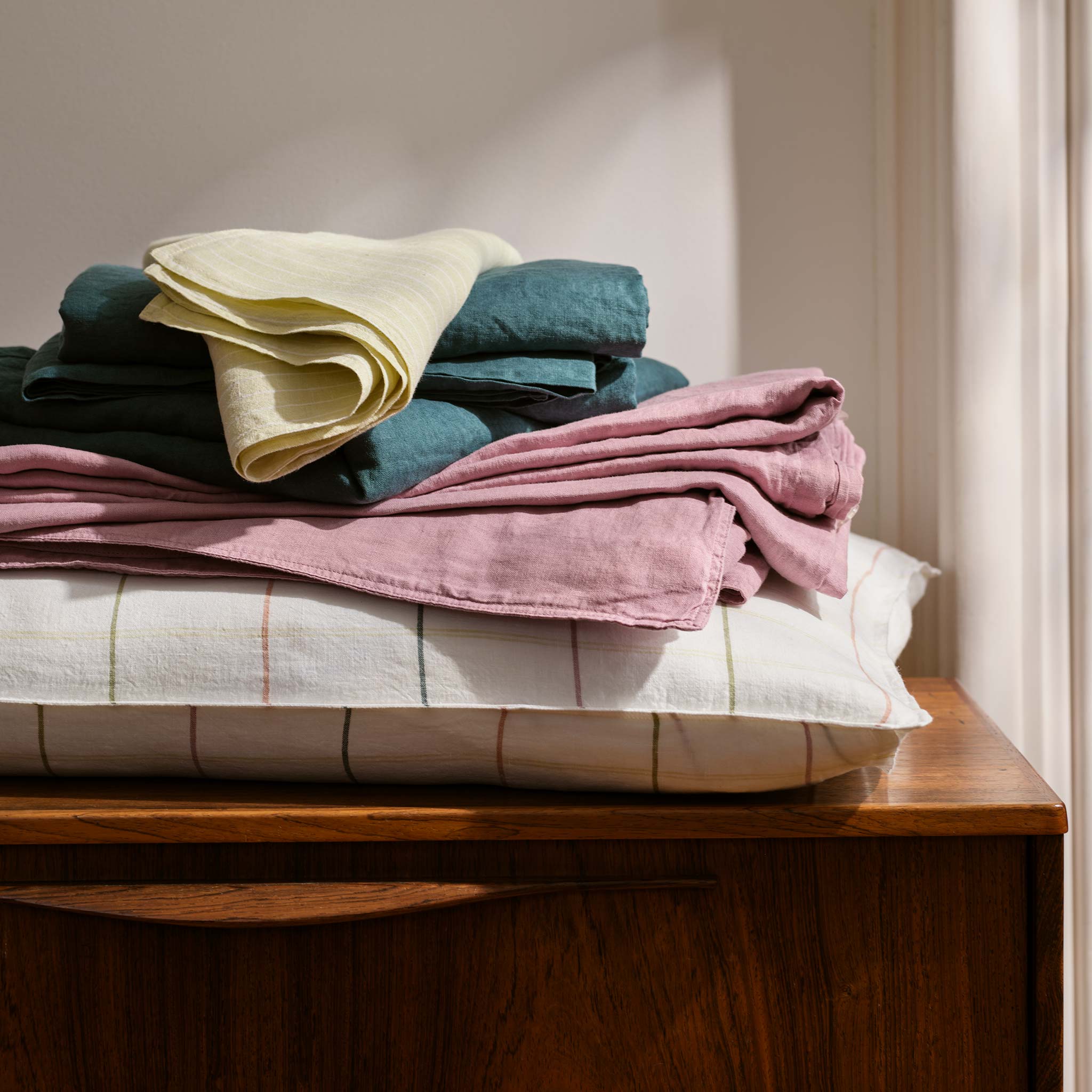 Washed European Linen Duvet Set - Image 73