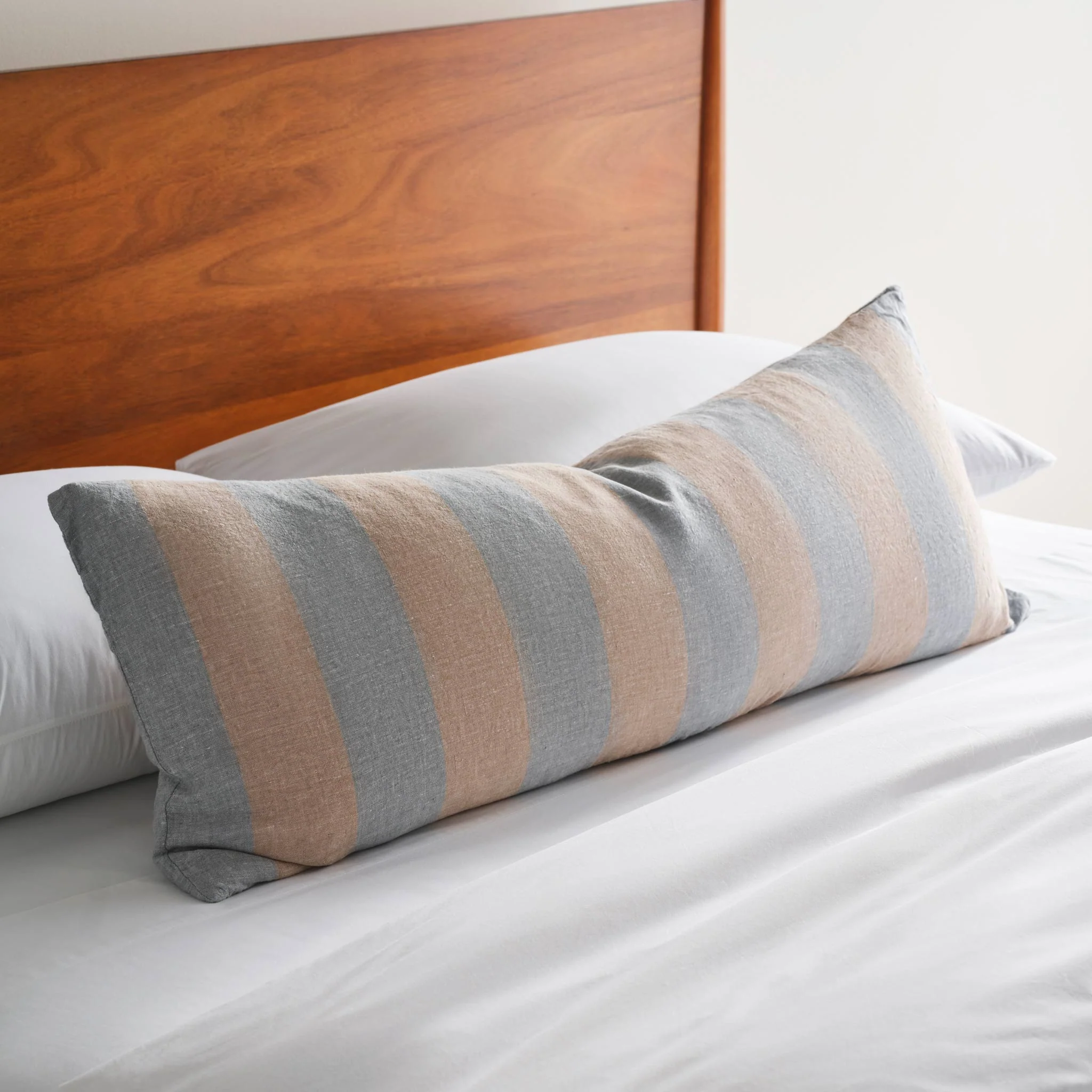 Washed European Linen Lumbar Pillow Cover - Image 24