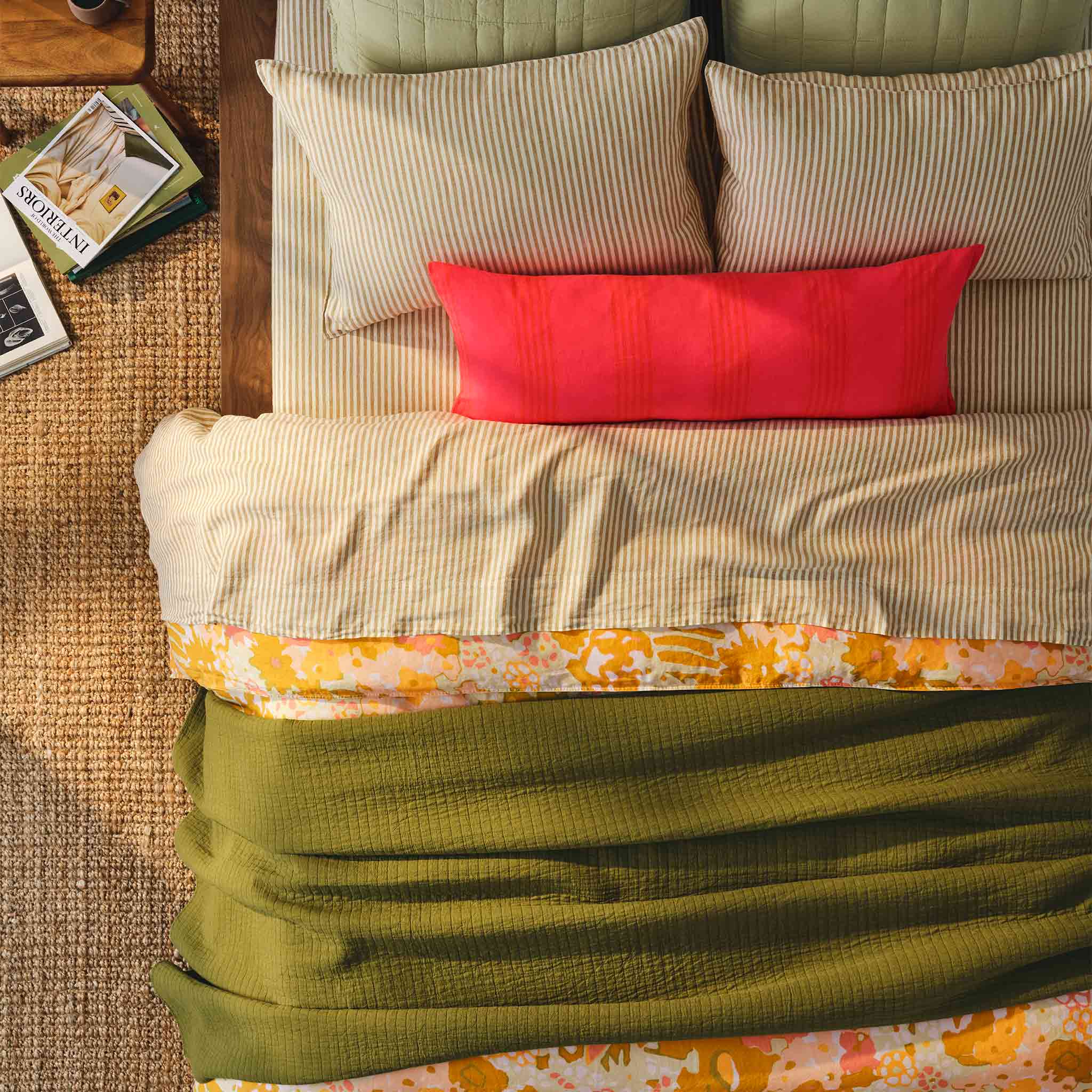 Washed European Linen Lumbar Pillow Cover - Image 39