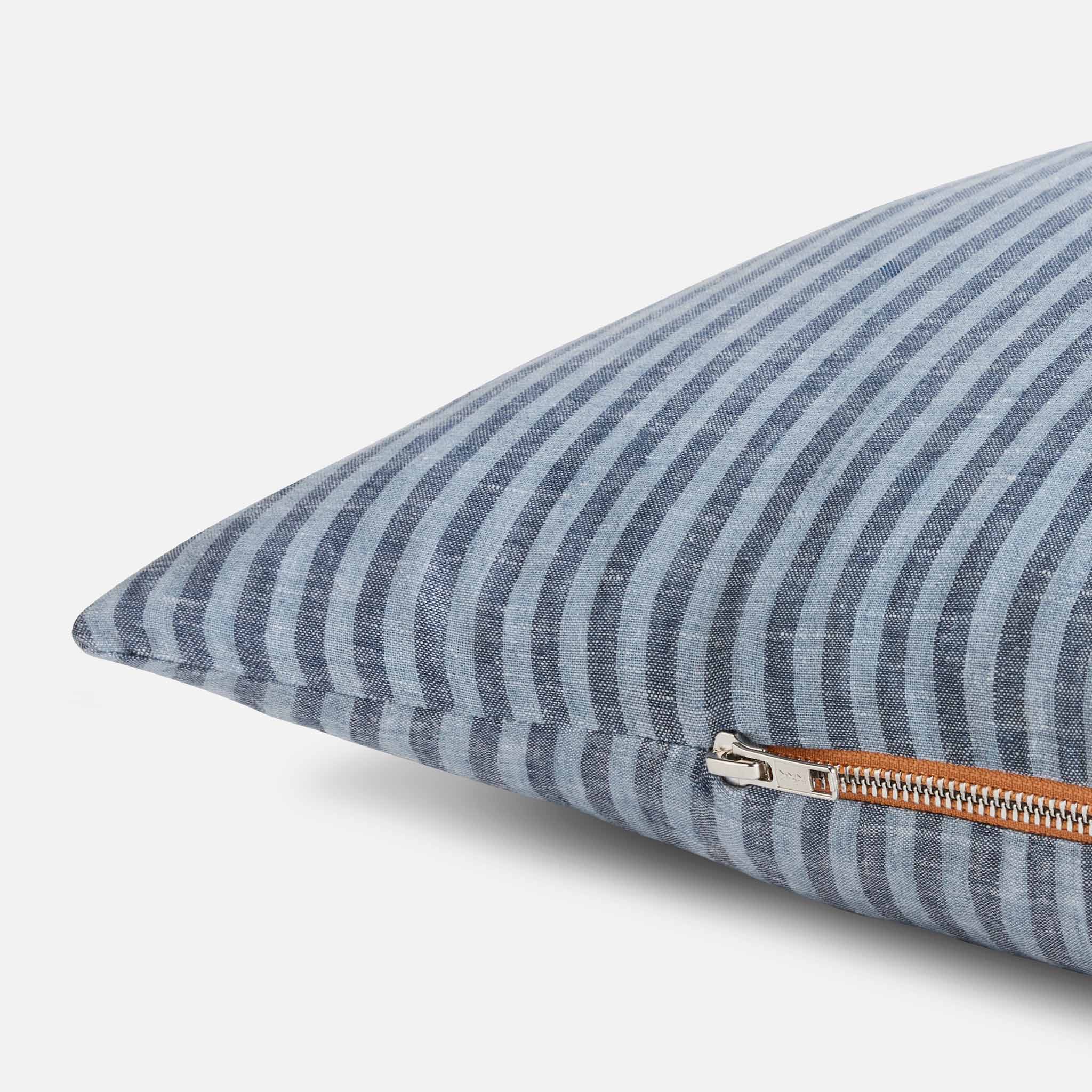 Washed European Linen Lumbar Pillow Cover - Image 8