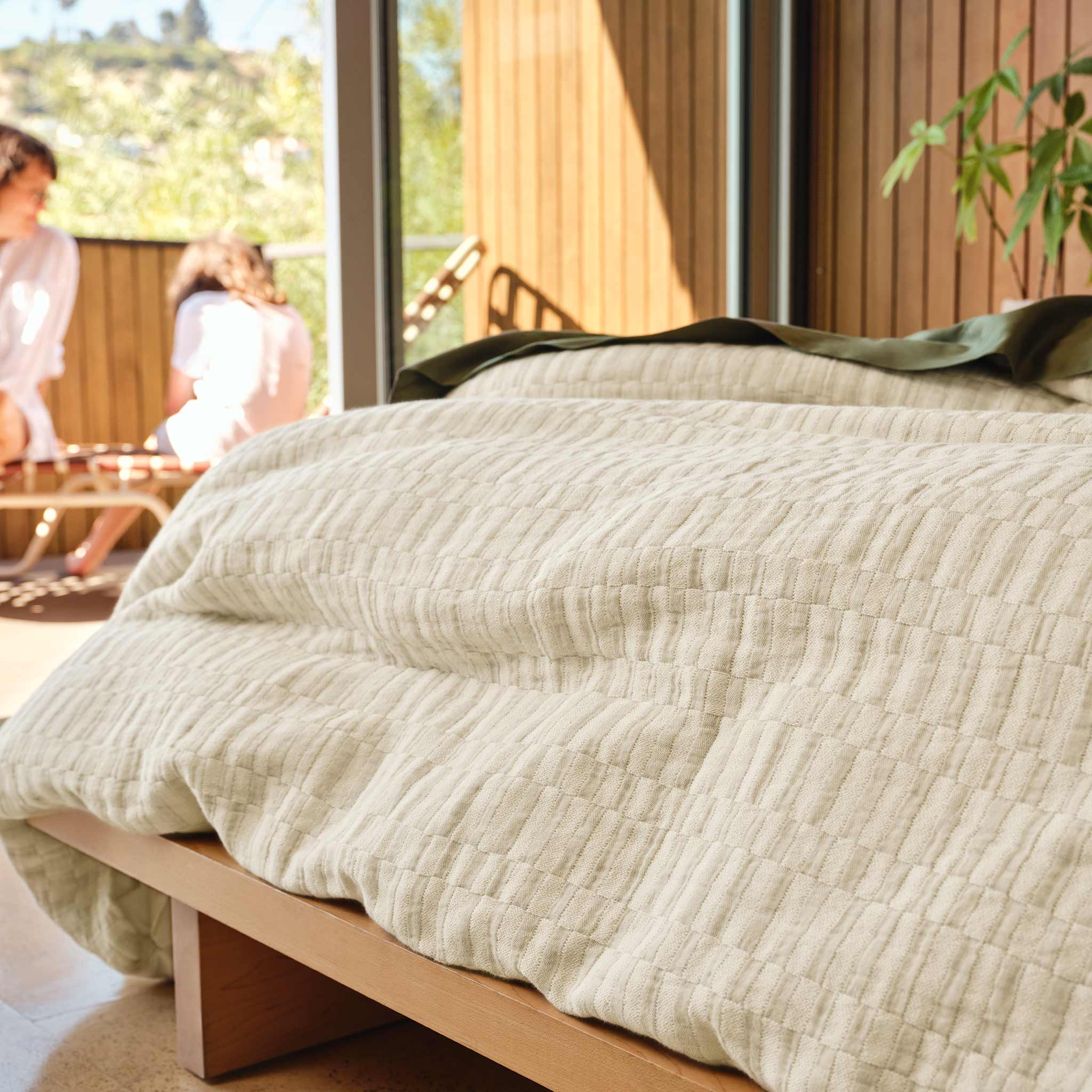 Woven Checkerboard Duvet Set - Image 6