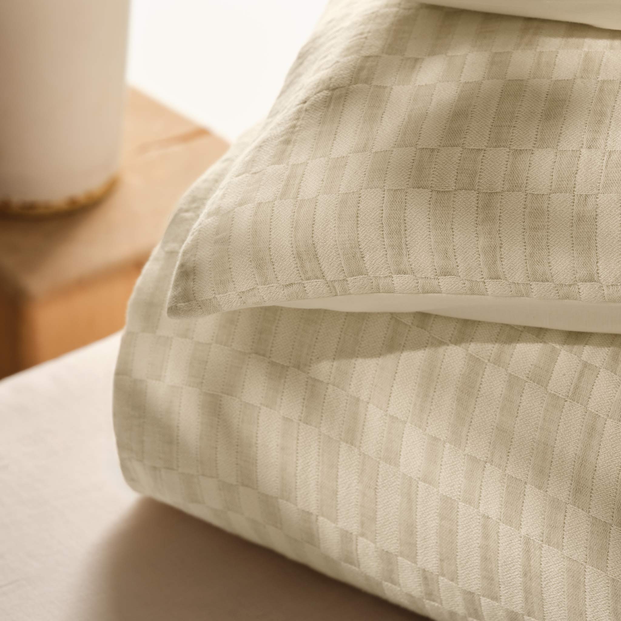 Woven Checkerboard Duvet Set - Image 5