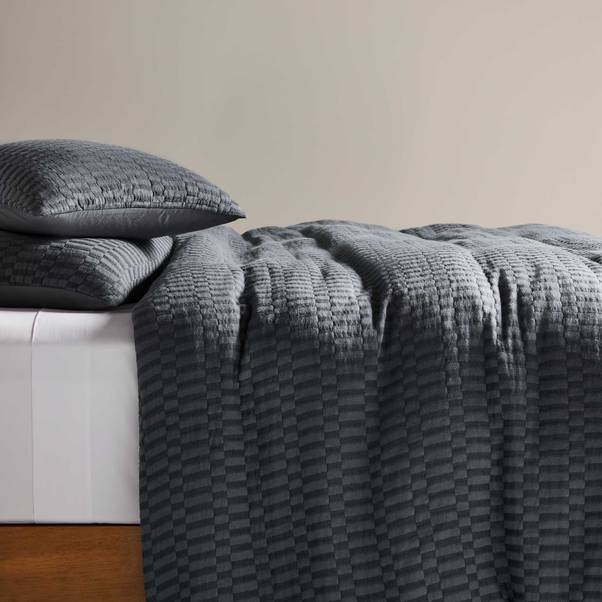 Woven Checkerboard Duvet Set - Image 12