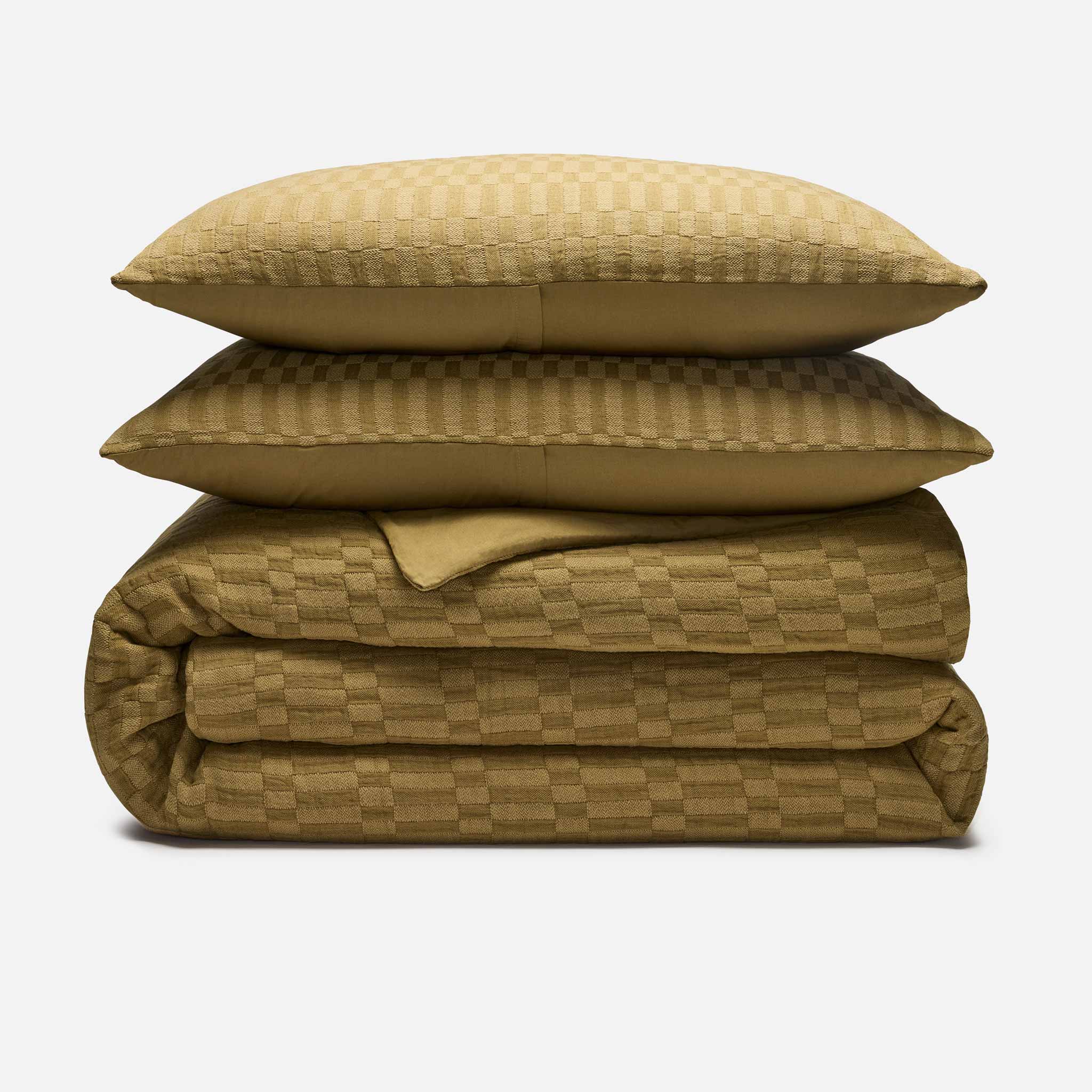 Woven Checkerboard Duvet Set - Image 14